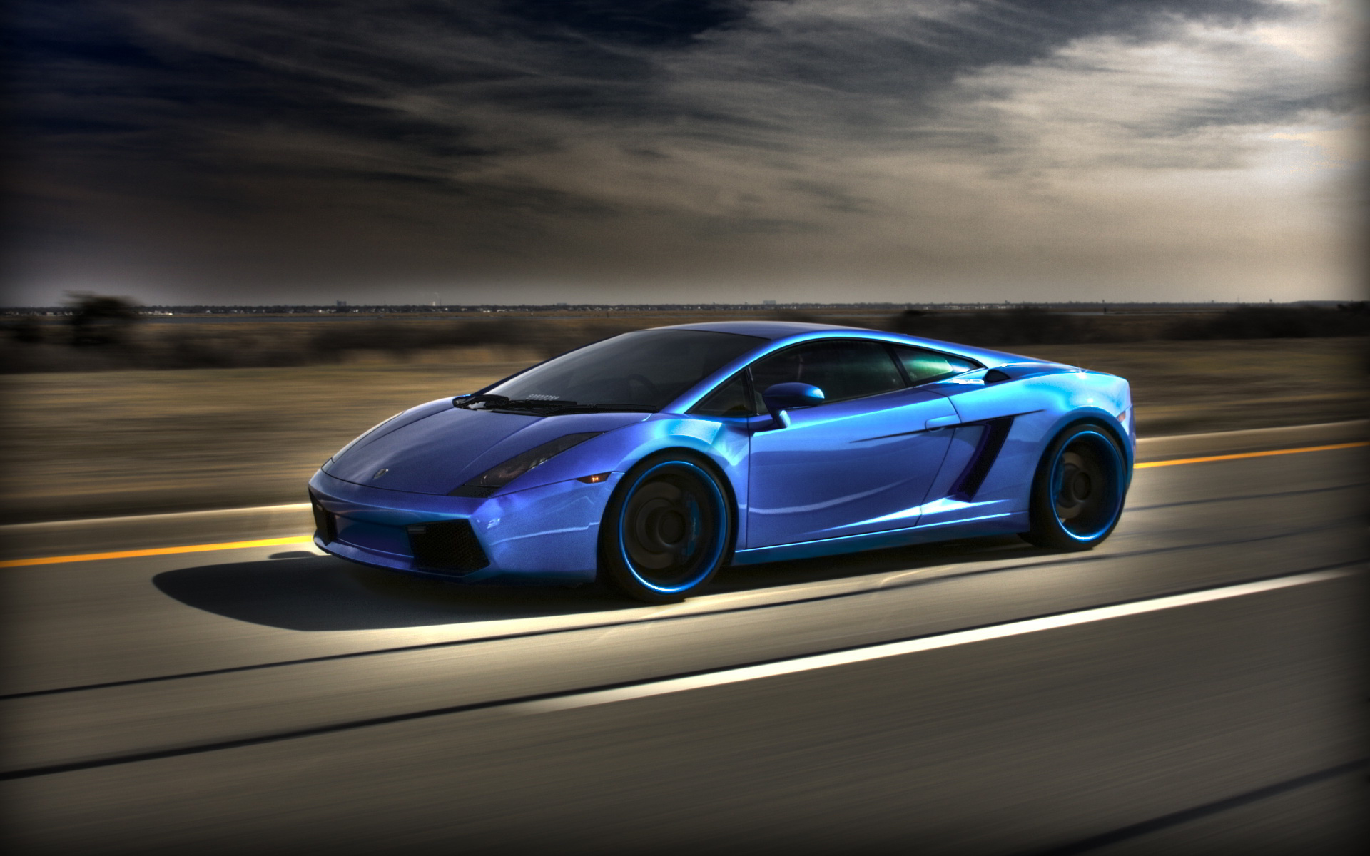 Blue Lamborghini Gallardo Wallpaper