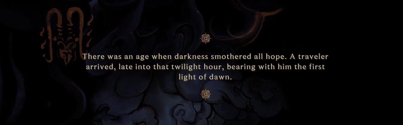 There Was An Age When Darkness Smothered All Hope A Traveler