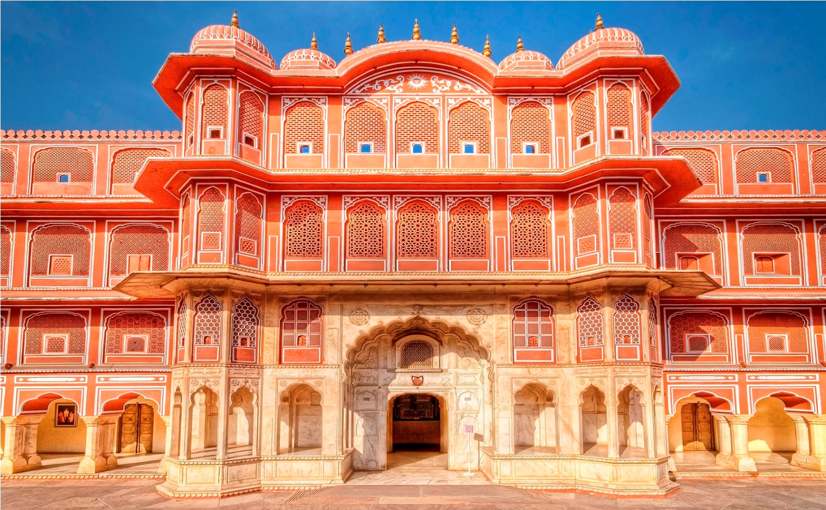 Beautiful Rajput City Palace Jaipur Rajashthan India