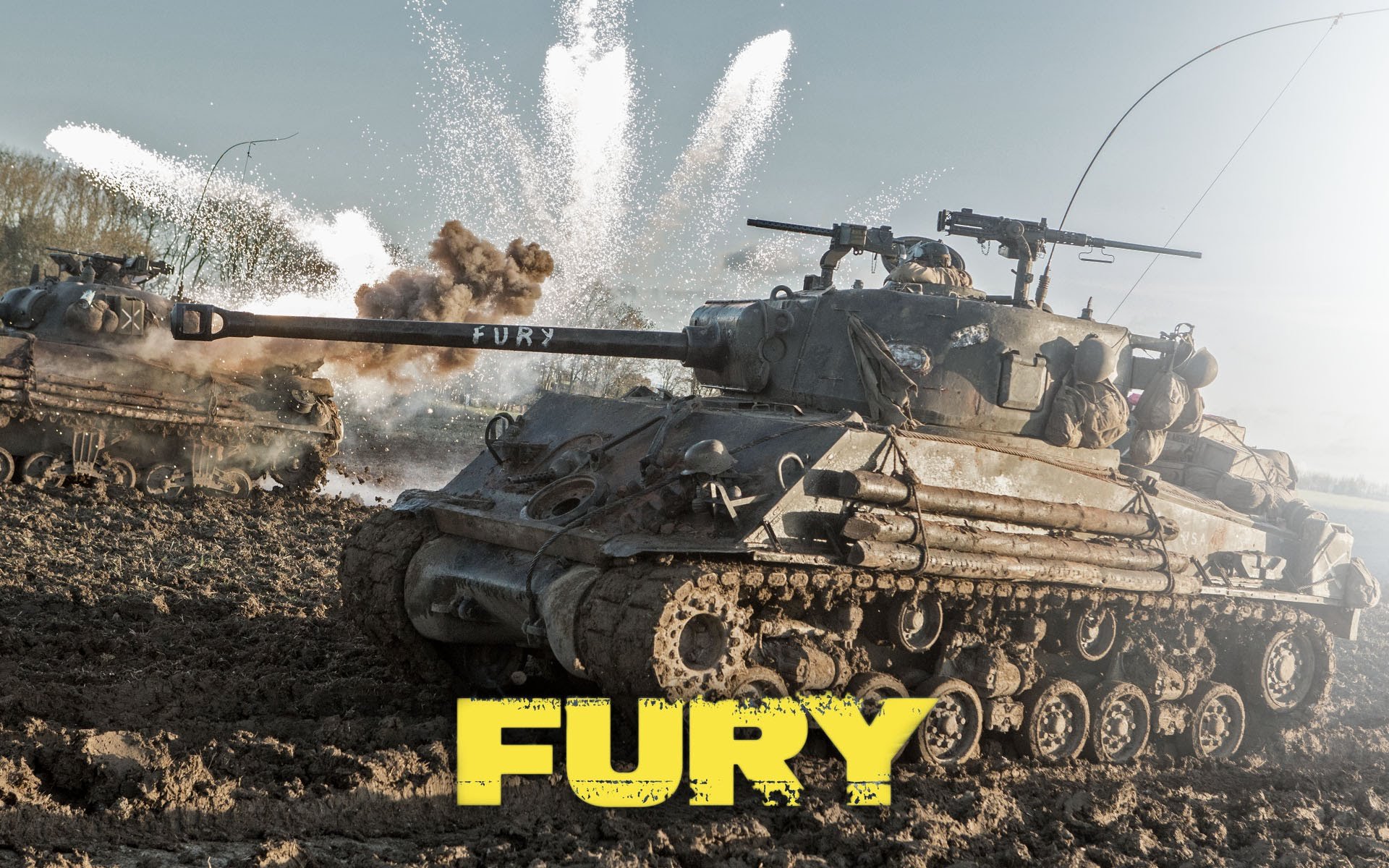 War Brad Pitt Military Tank 1fury Fighting Wallpaper Background