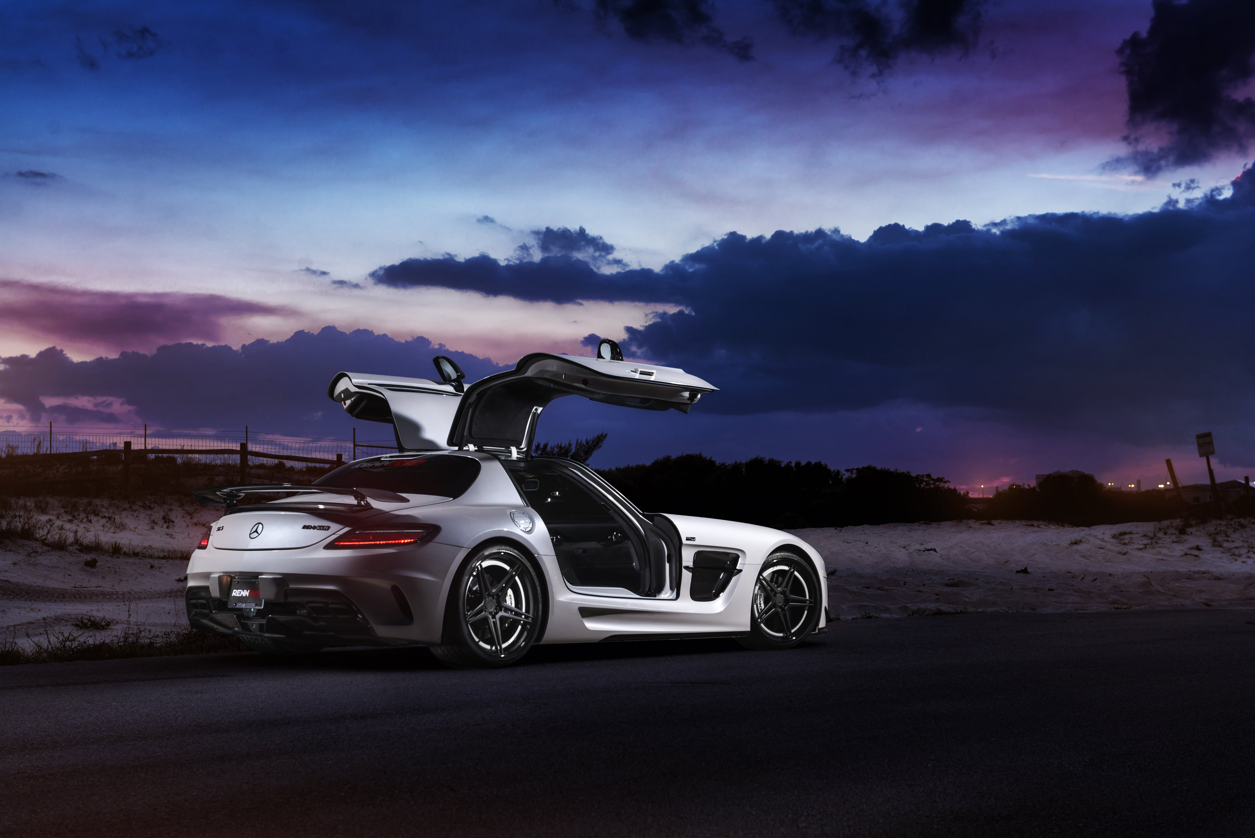 Renntech Mercedes Benz Sls Black Series 4k Wallpaper HD Cars Image