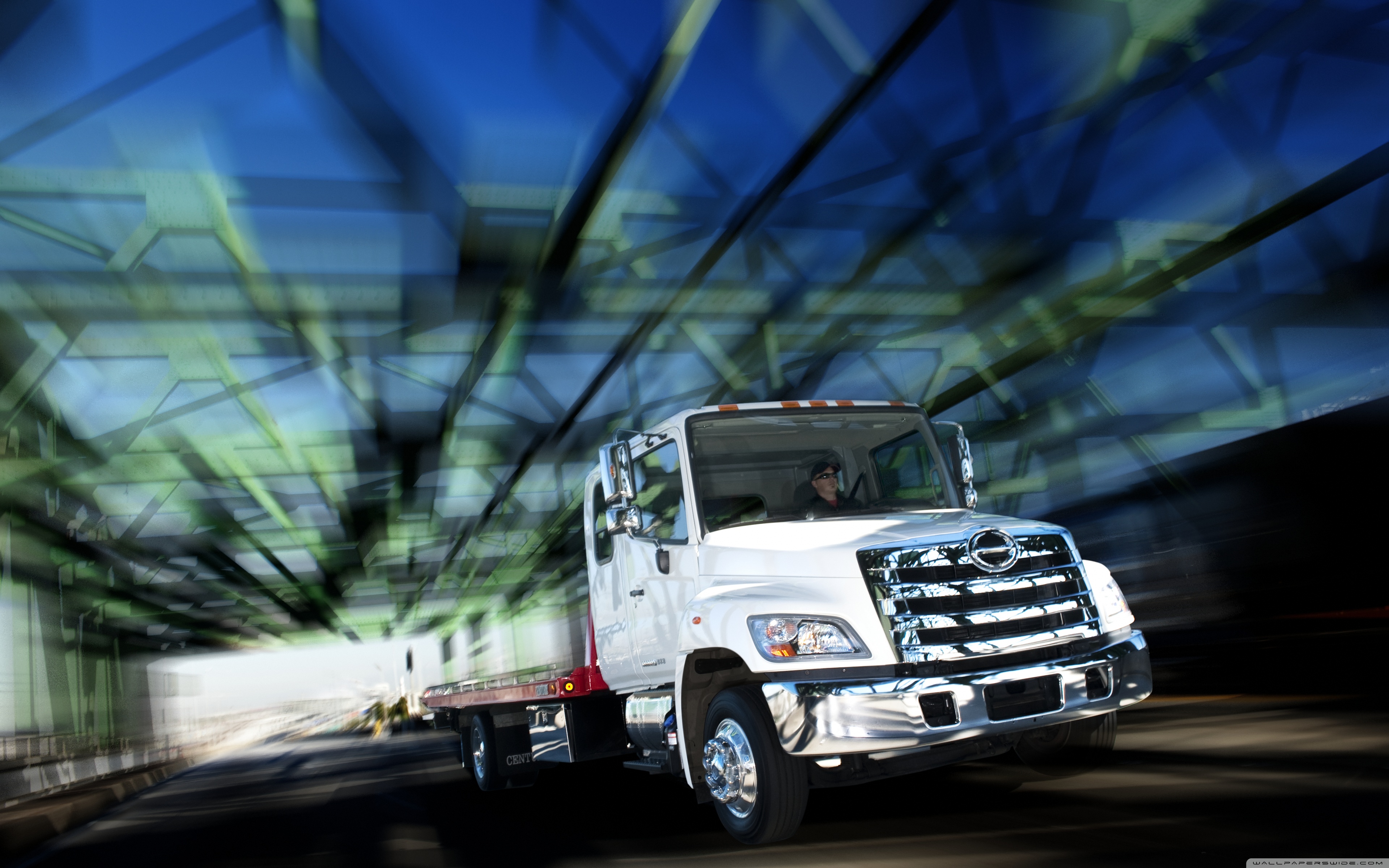 Wide Hino Trucks HD Wallpaper Background