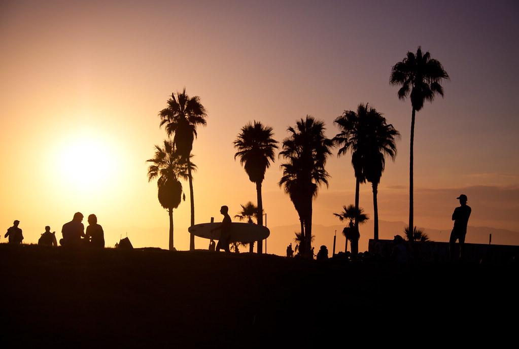 Venice Beach At Sunset Los Angeles Ca This Photo Is Fin