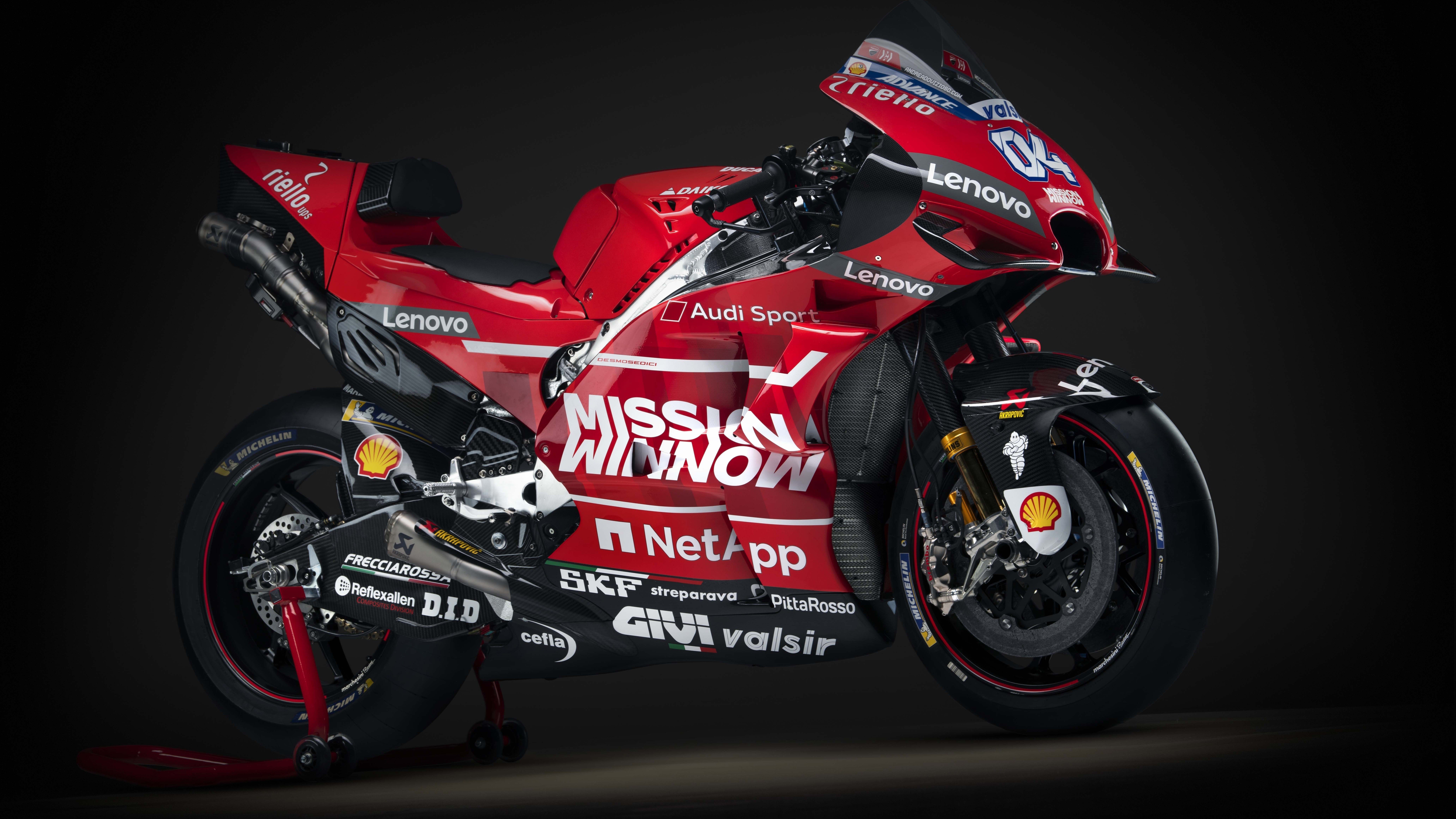 8K Wallpaper of 2019 Ducati Desmosedici GP19 Motogp Race Bike HD