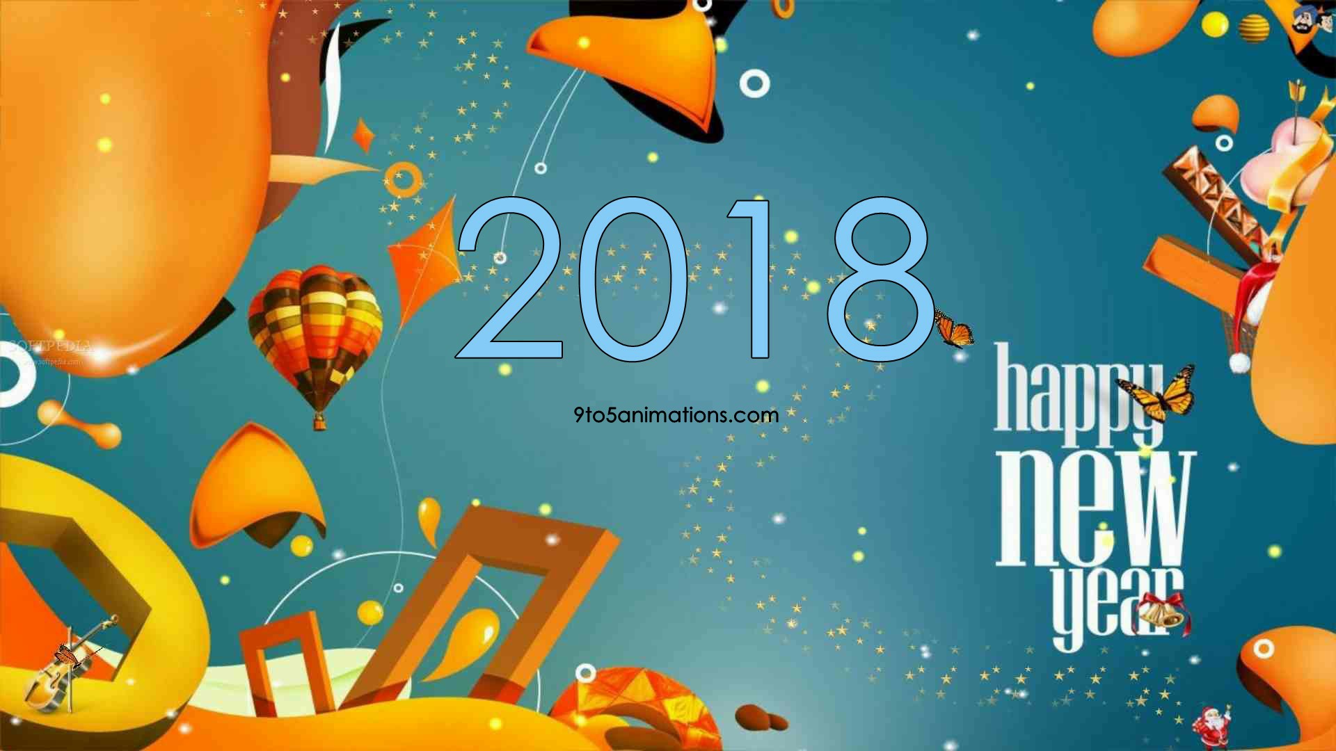 New Year HD Wallpaper 9to5animations