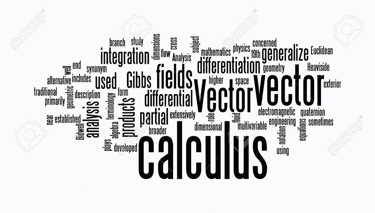 Calculus Text Clouds On White Background Stock Photo Picture And