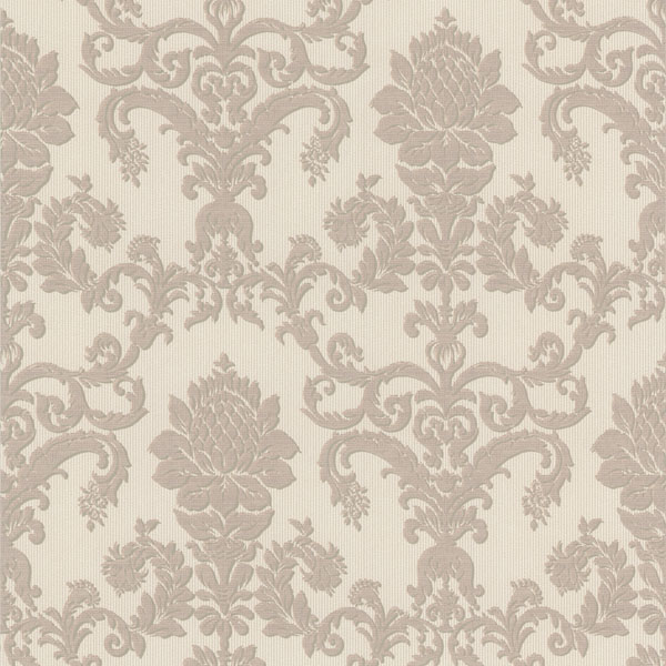 298 30354 Taupe Damask   Louis Philippe   Beacon House Wallpaper 600x600