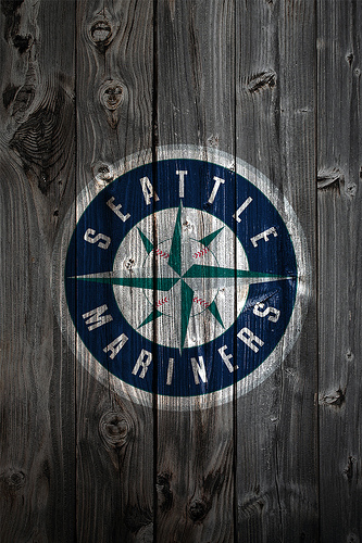 Seattle Mariners Wood Iphone Background