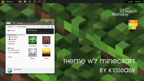 Minecraft Desktop Themes Windows