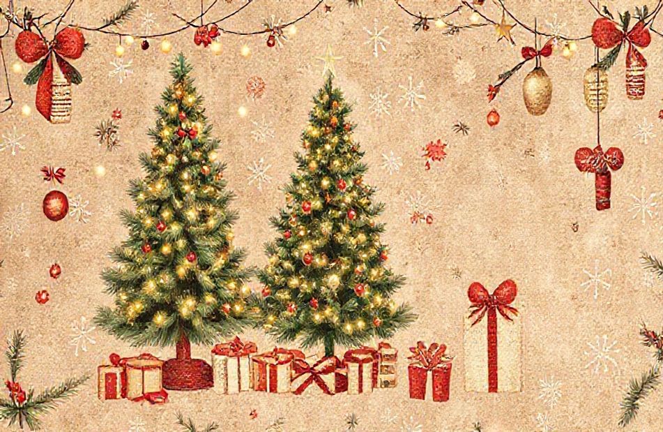 Old Fashioned Christmas Wallpaper