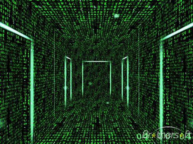 3d Matrix Corridors Screensaver