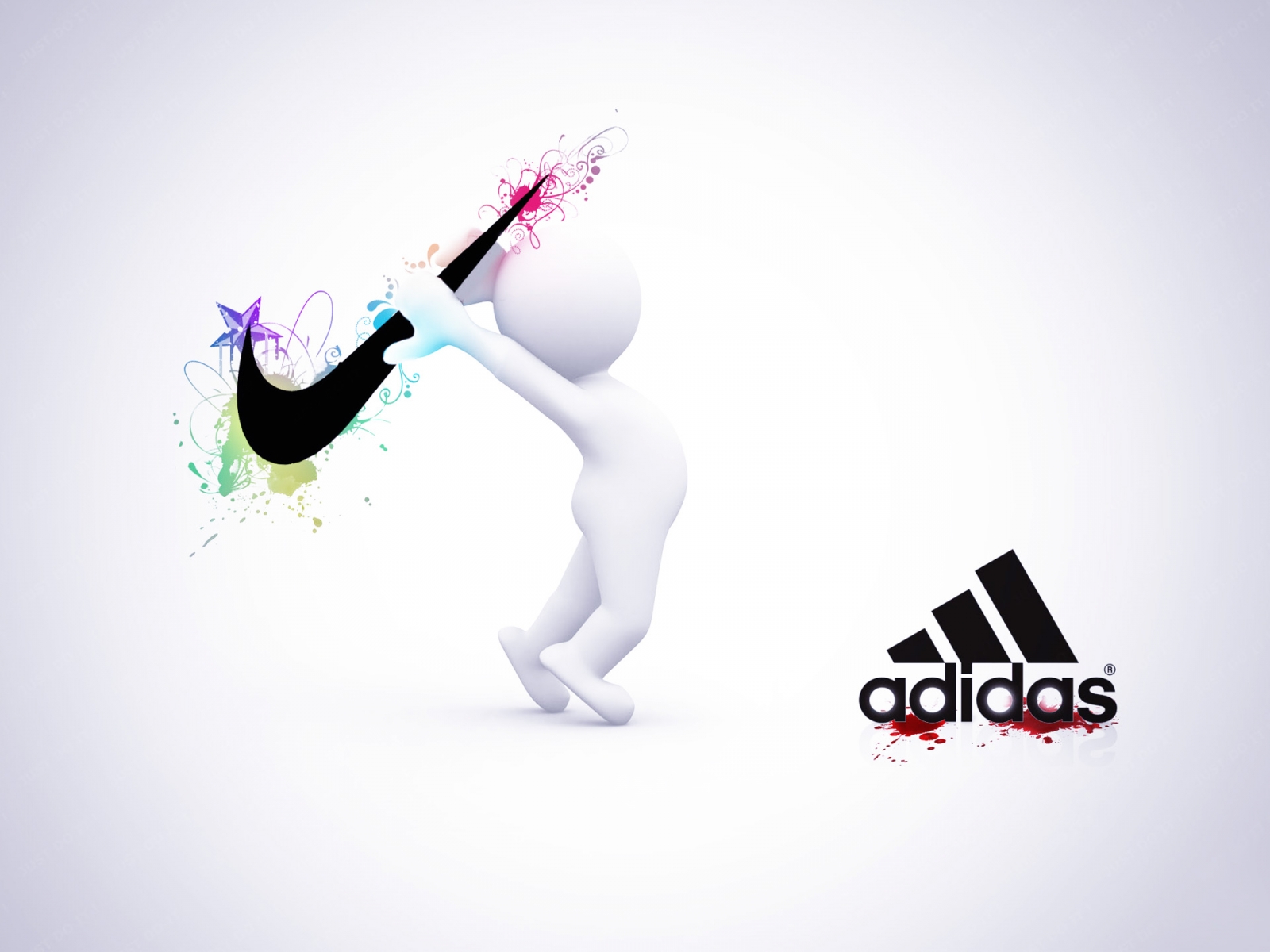 Nike Vs Adidas Wallpaper