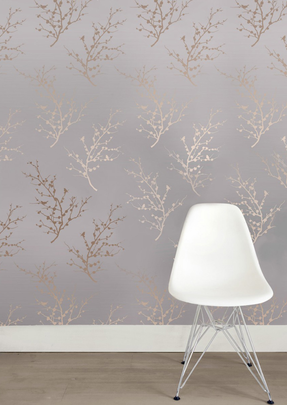 Edie Bronze Removable Wallpaper By Tempaper Rosenberryrooms