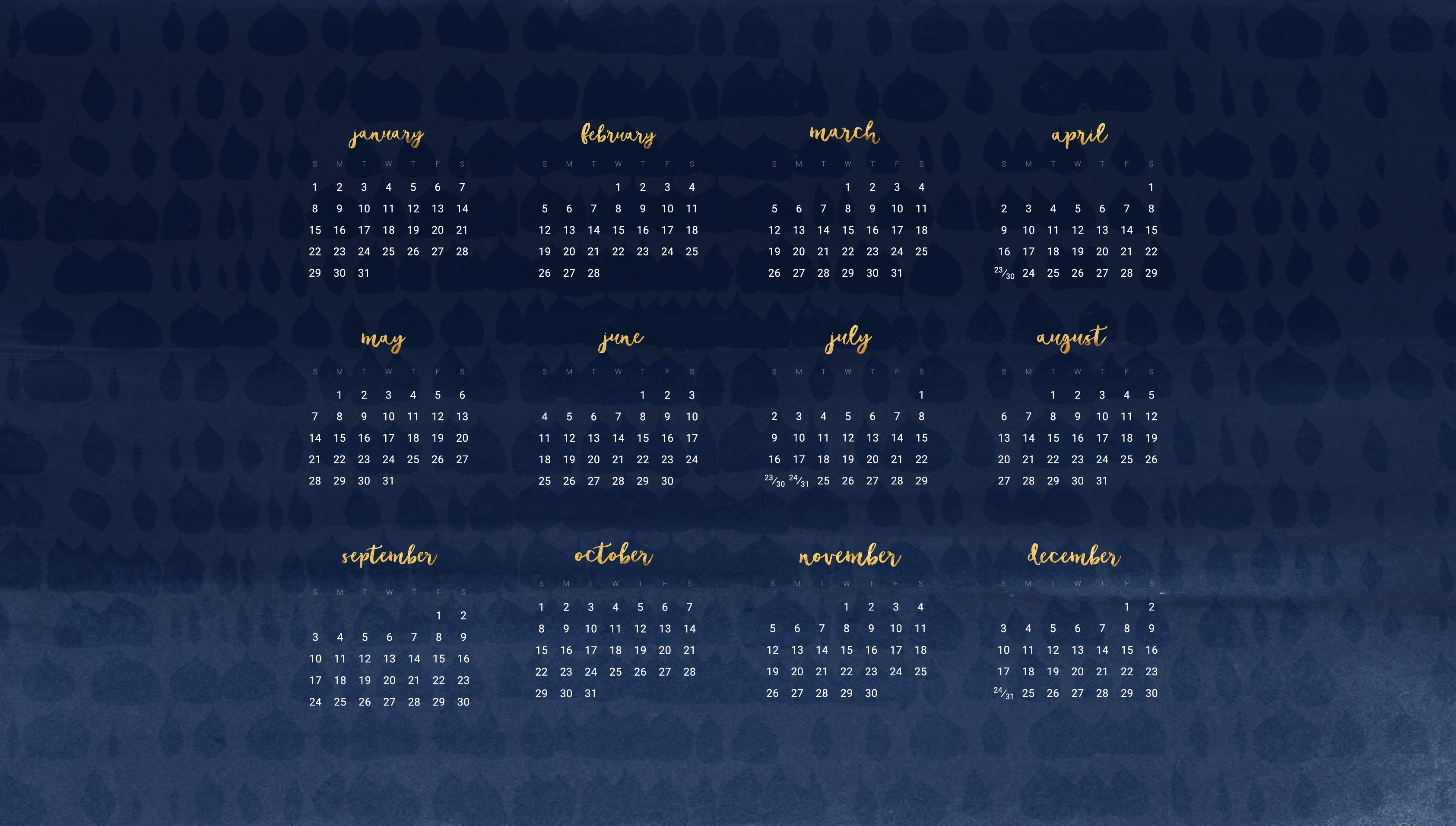 Wallpaper Calendars for 2018 61 images 3371x1913