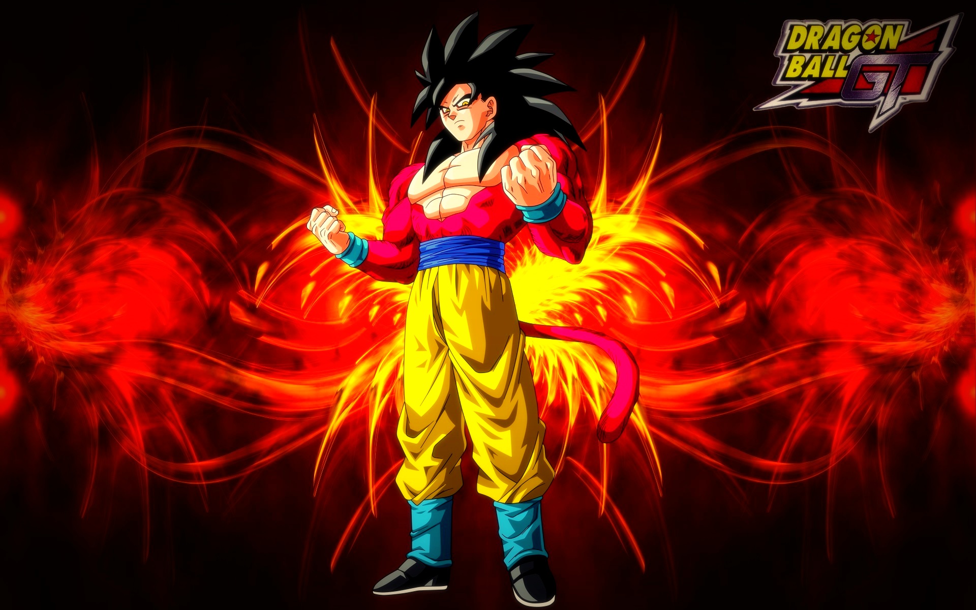 Dragonball Gt Goku Super Saiyan Wallpaper By Blackshadowx306 On