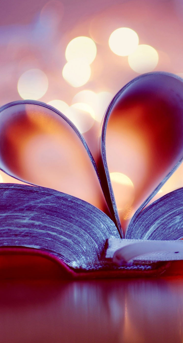 Book Heart Wallpaper Love