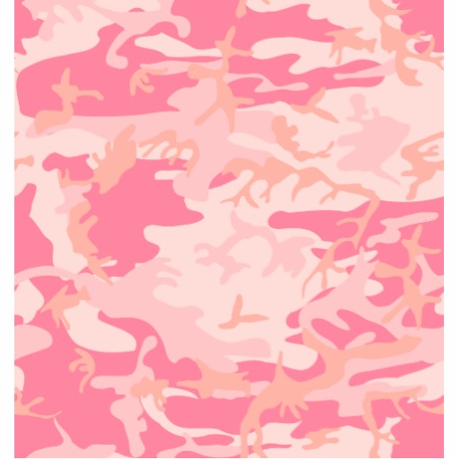 Girly Camo Background Pink Cut Out