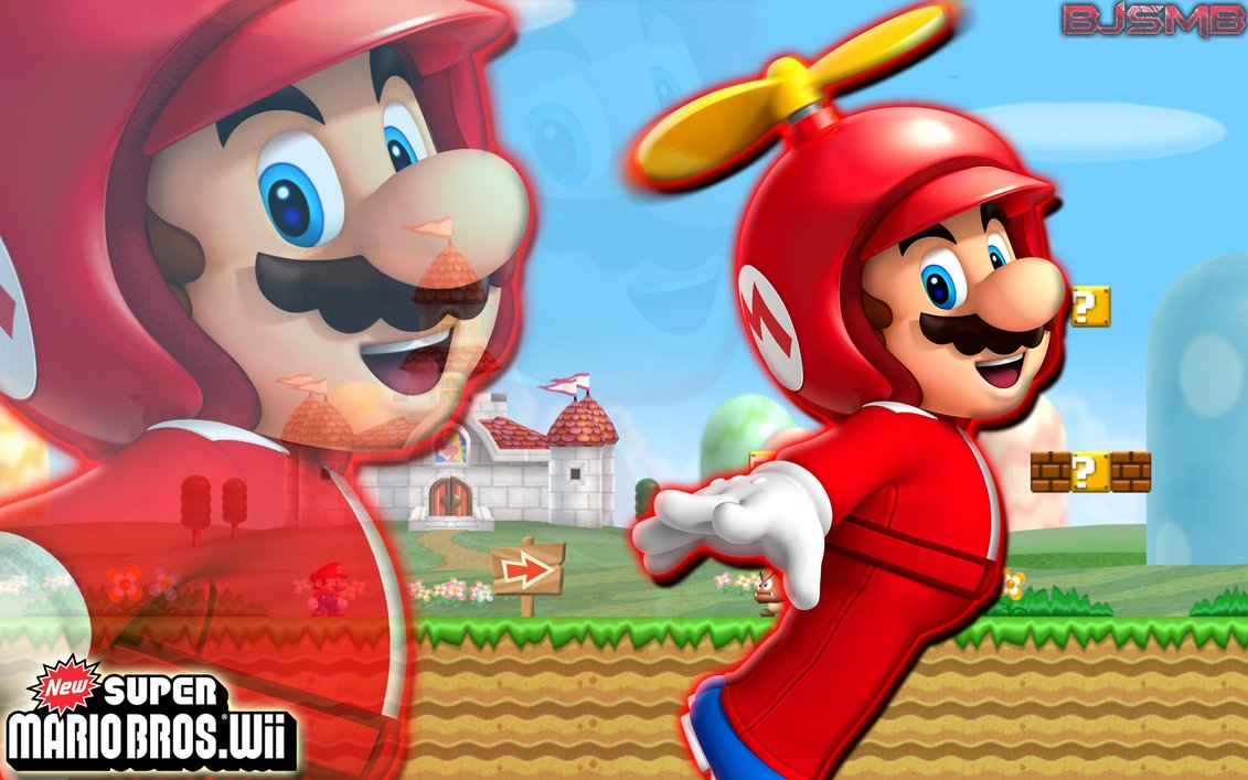 New Super Mario Bros Wii Wallpaper By Bowserjrsmb