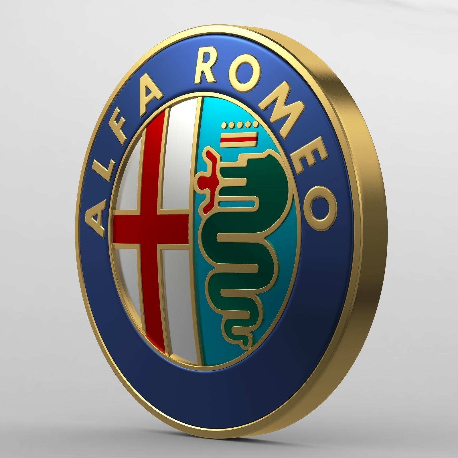3d Model Alfa Romeo Logo Cgtrader