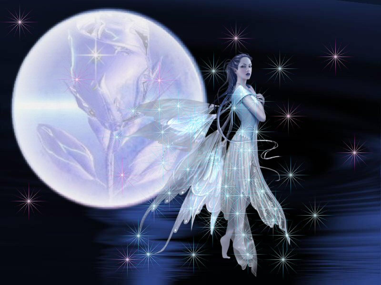Moon Fairy Wallpaper HD Desktop Hivewallpaper