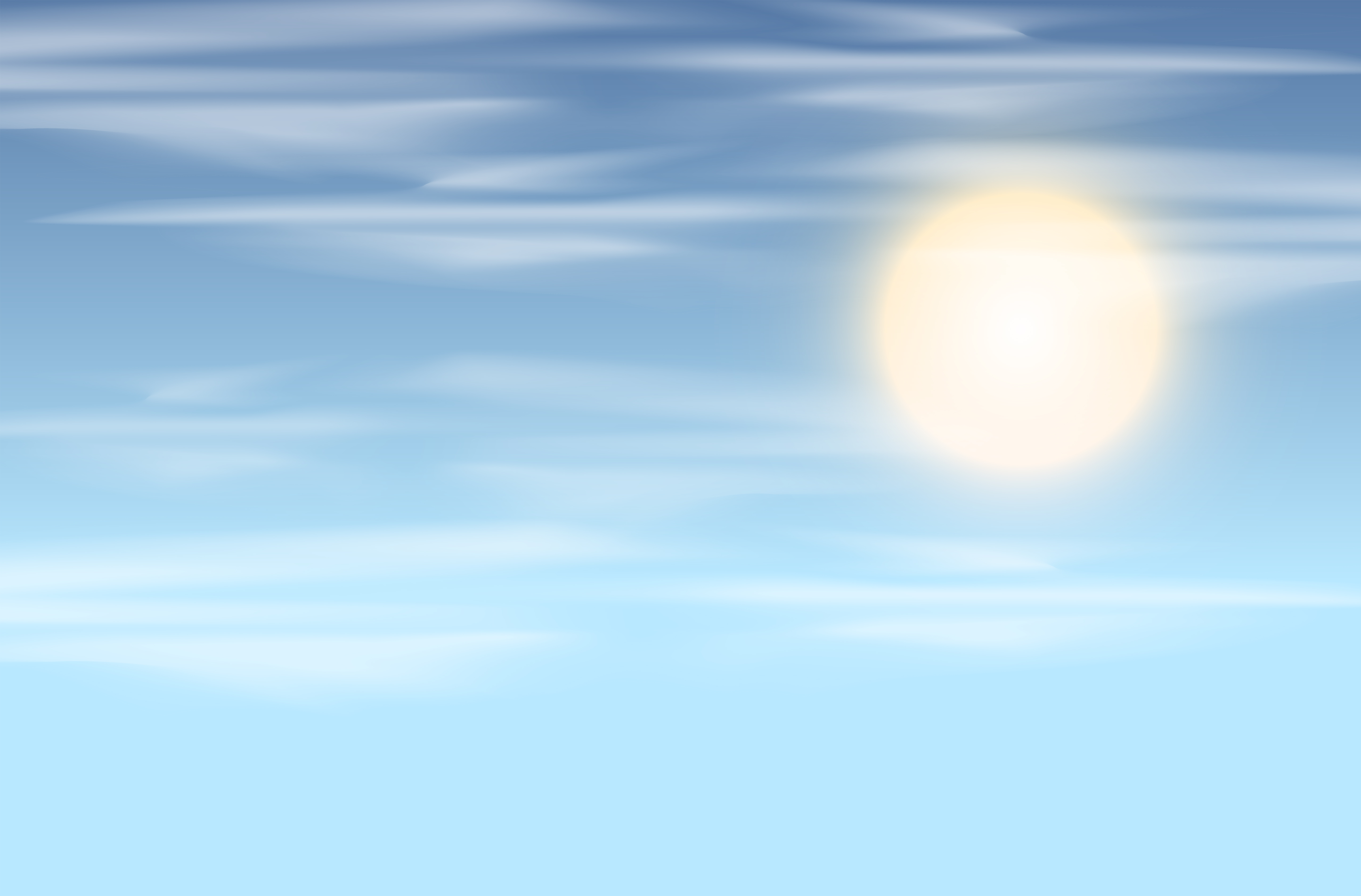 Sky And Sun Background Vectors Clipart
