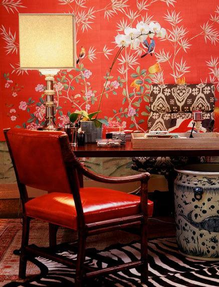 Chinoiserie Chic Red Chinoiserie Wallpaper HighLow