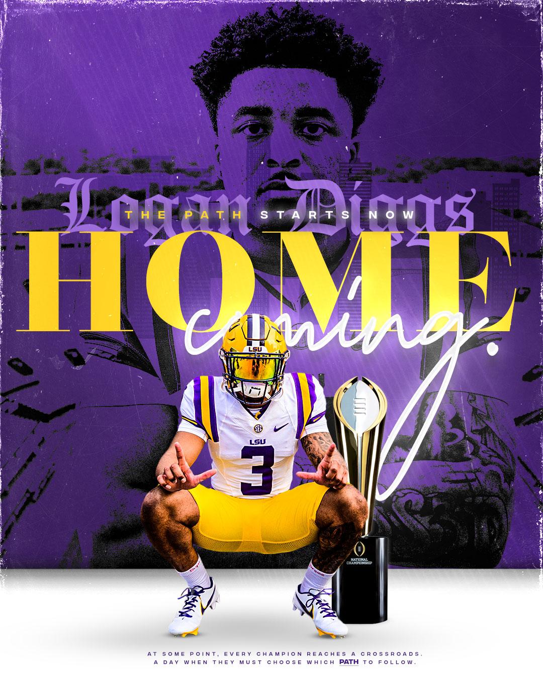 Lsu Football On X The Path Back Home Running Logan Diggs Is