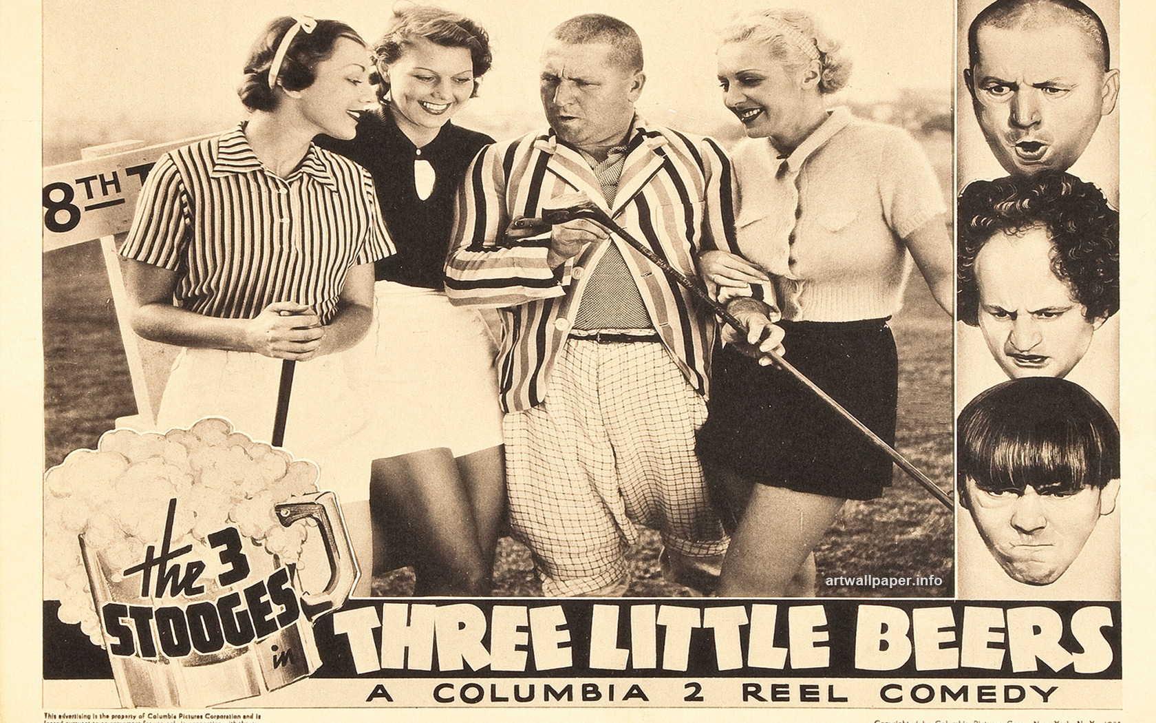 The Three Stooges Wallpaper Poster