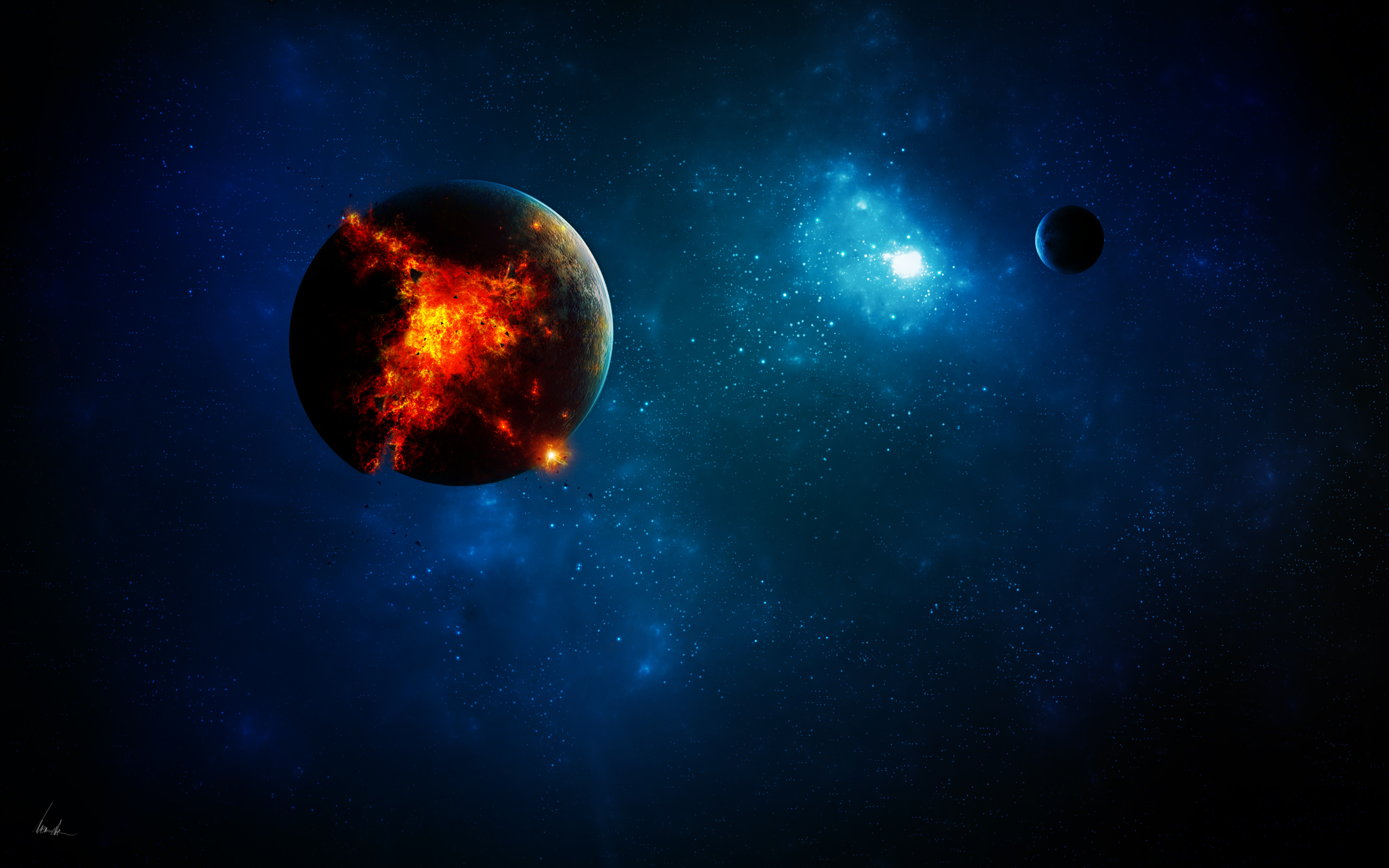 Top Pla Explosion Space Universe Wallpaper