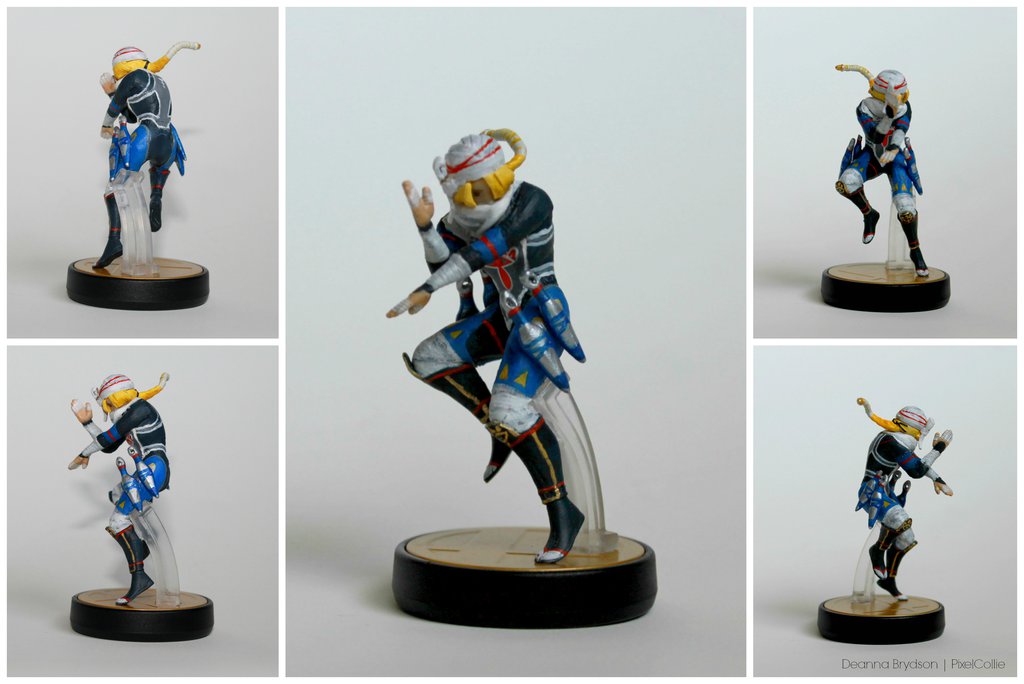 Hyrule Warriors Sheik Custom Amiibo By Pixelcollie