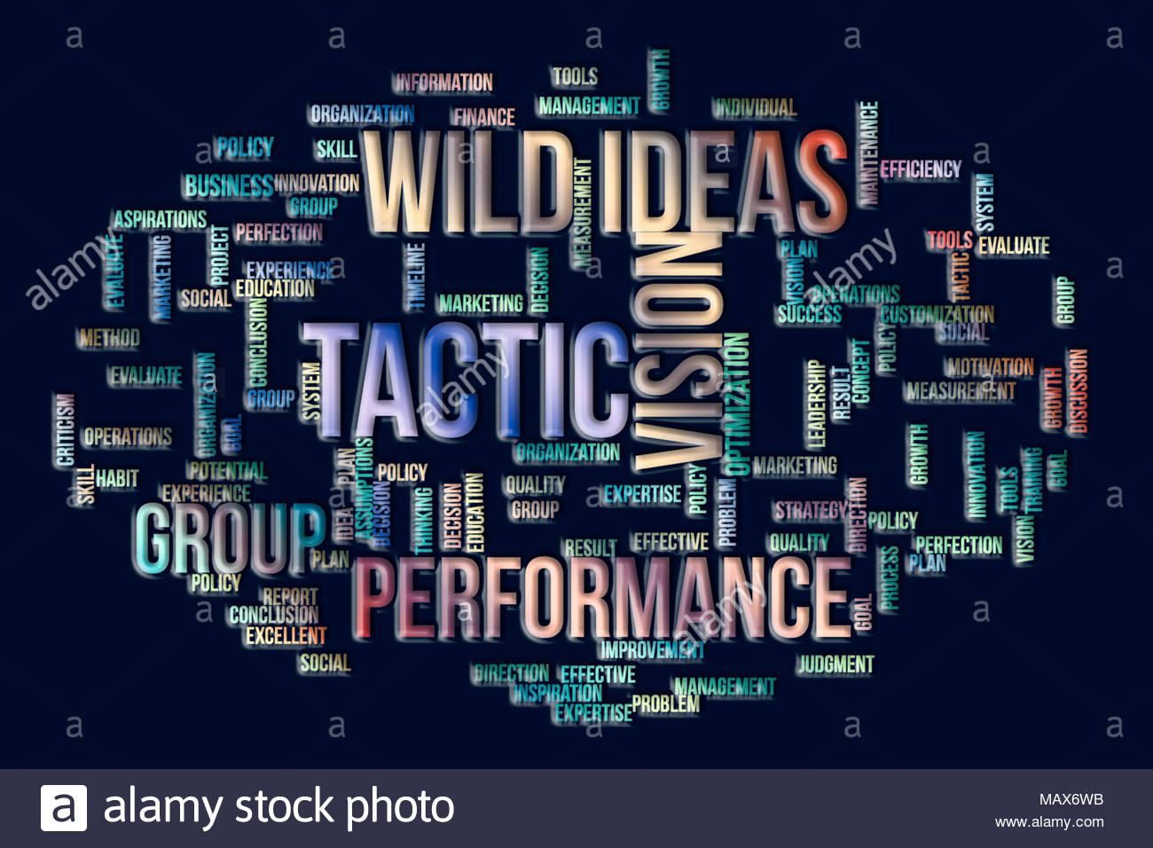 Business Conceptual Colorful Word Clouds For Web Graphic