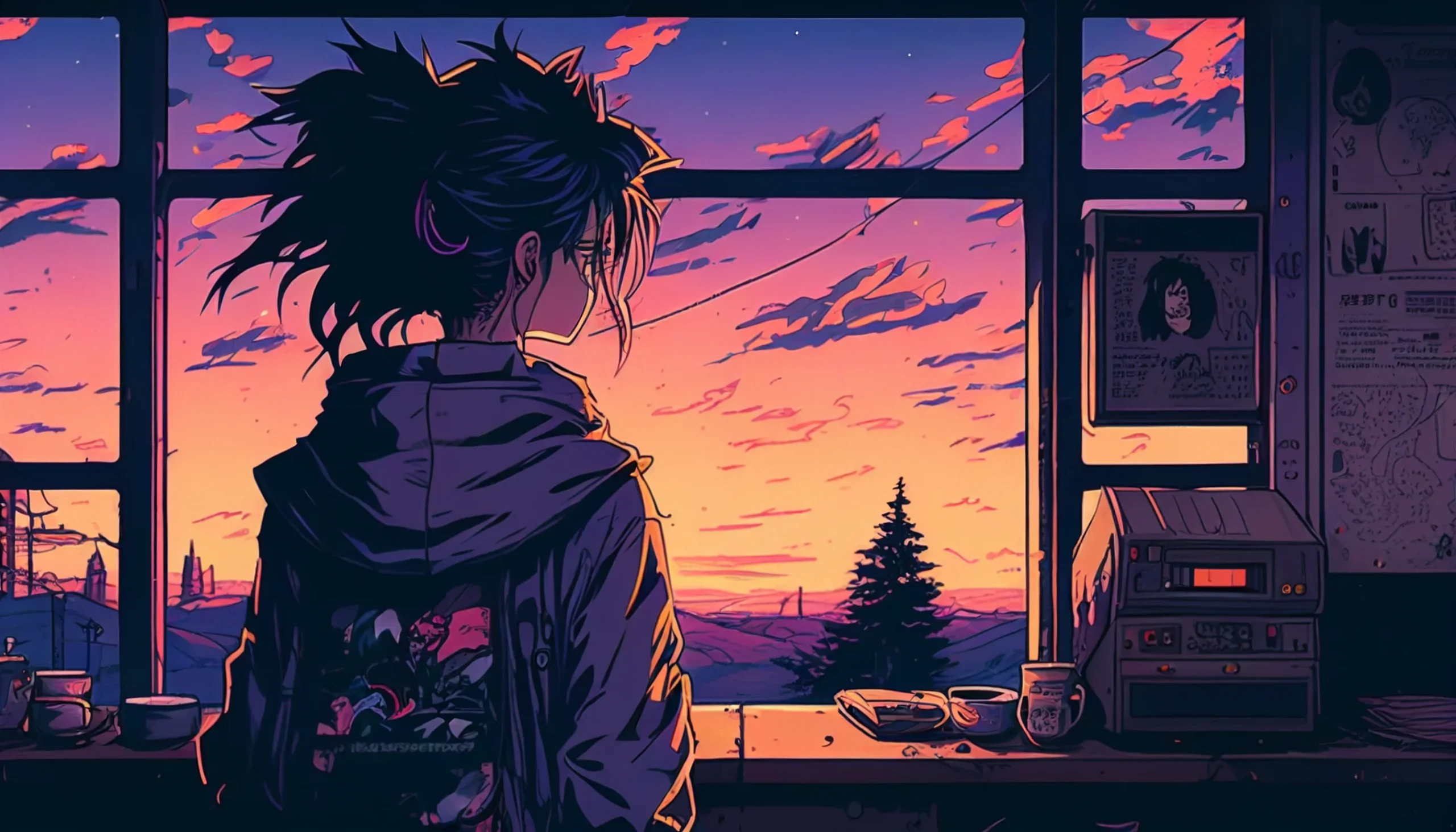 Step Into Nostalgia With Stunning 90s Anime Aesthetic Desktop Wallpaper