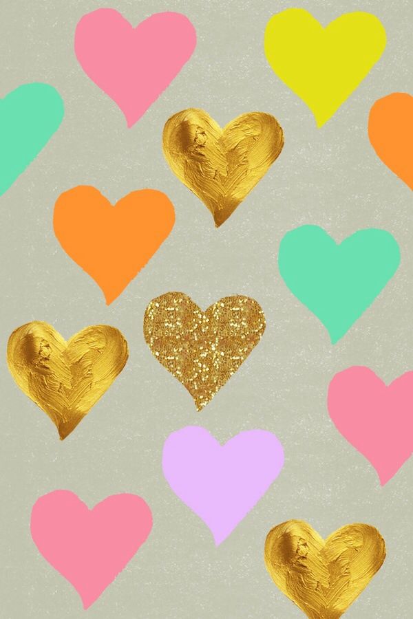 iPhone Wallpaper More Background Multi Heart