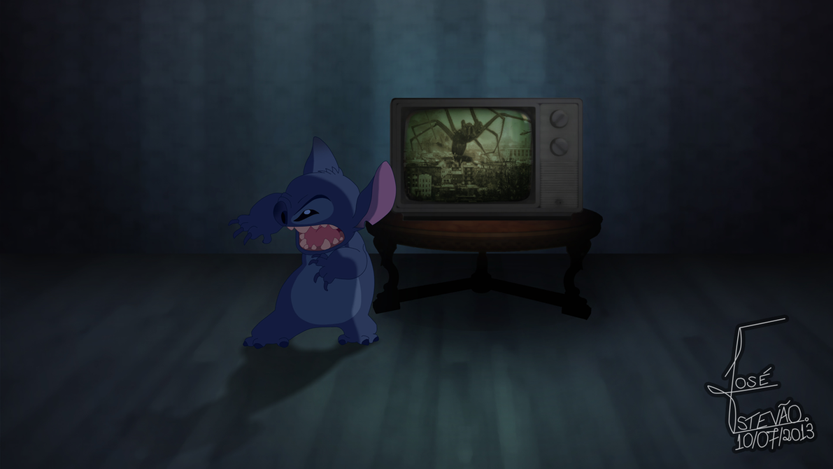 Stitch Playing Monster Fanart Wallpaper By Themoonestone On