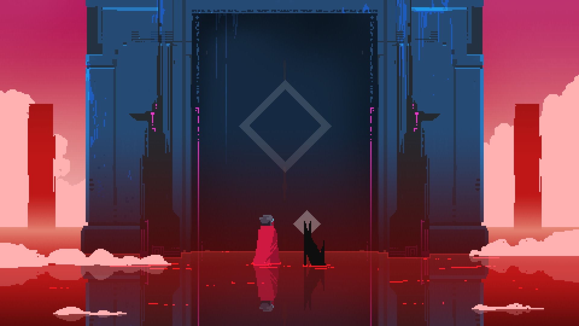 Pixels Video Games Pixel Art Hyper Light Drifter Digital HD Wallpaper