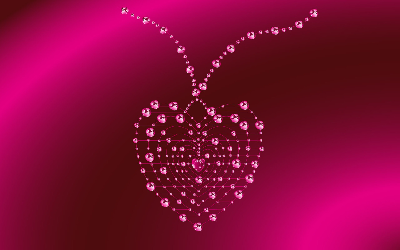 Heart Decoration Desktop Wallpaper