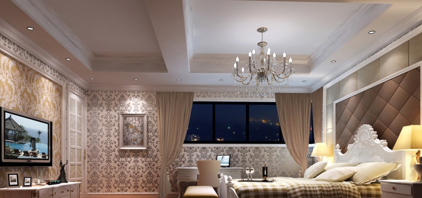 Elegant Wallpaper For Neo Classical Bedroom 3d House