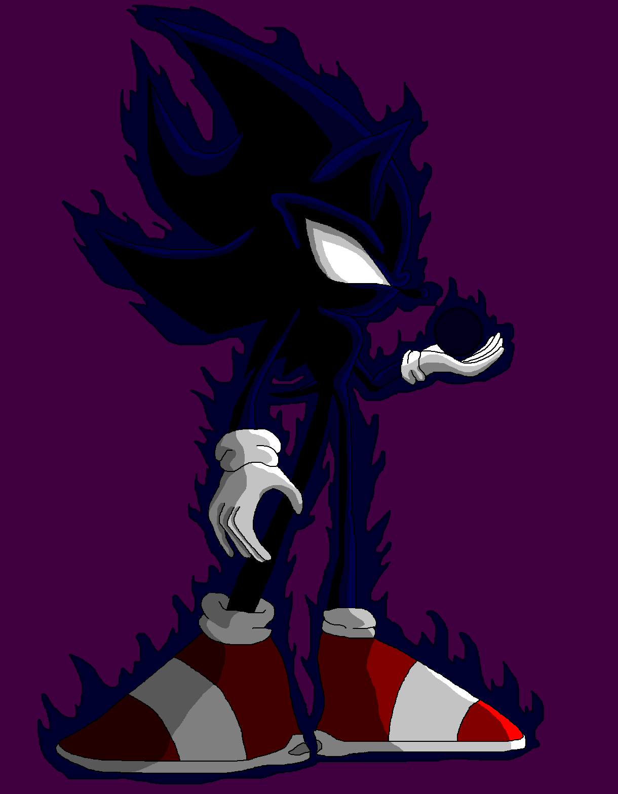 Dark Super Sonic By Foxmaster55