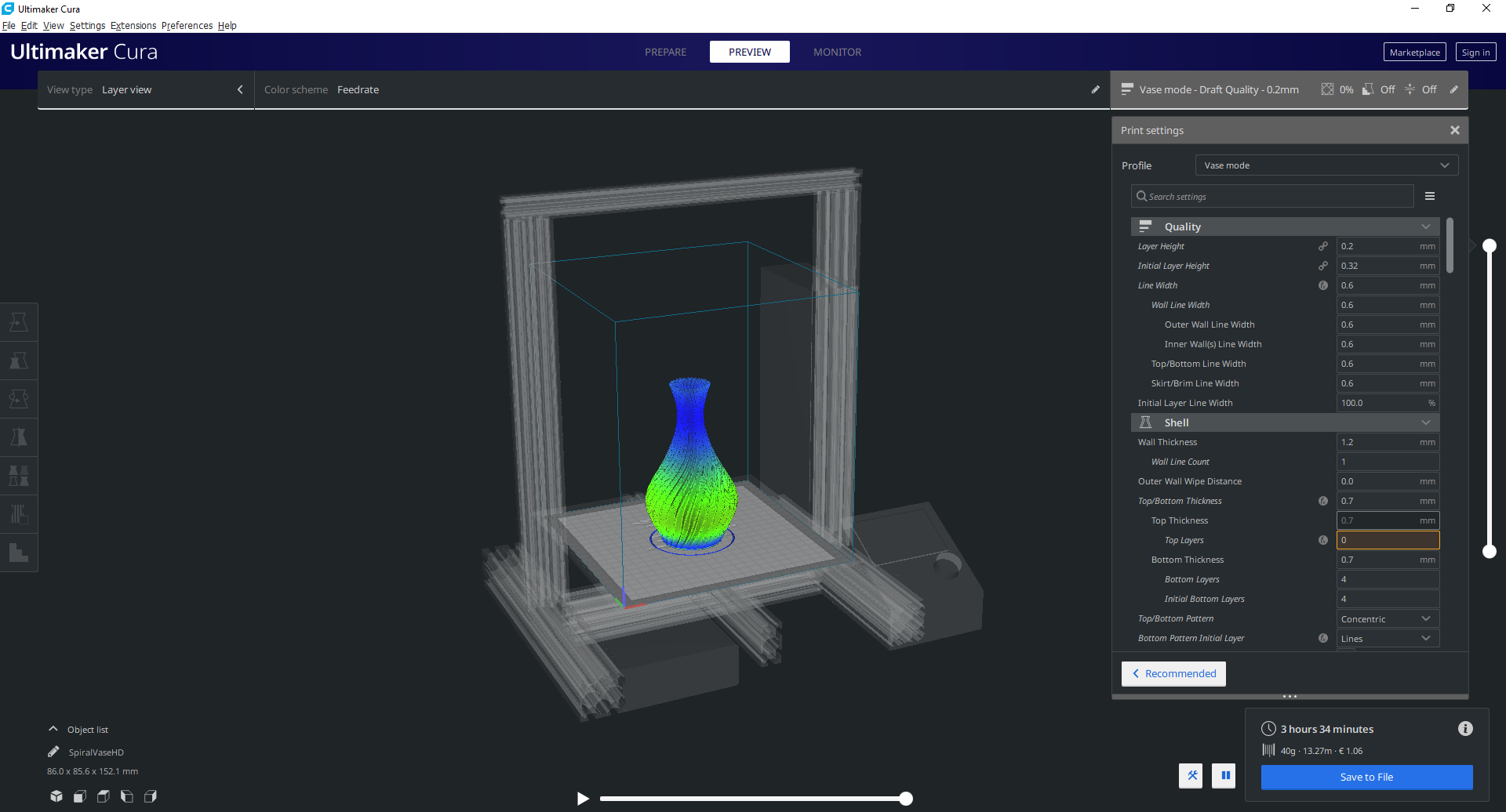 I Ve Put The Ender 3d Model On Cura So You Can See How