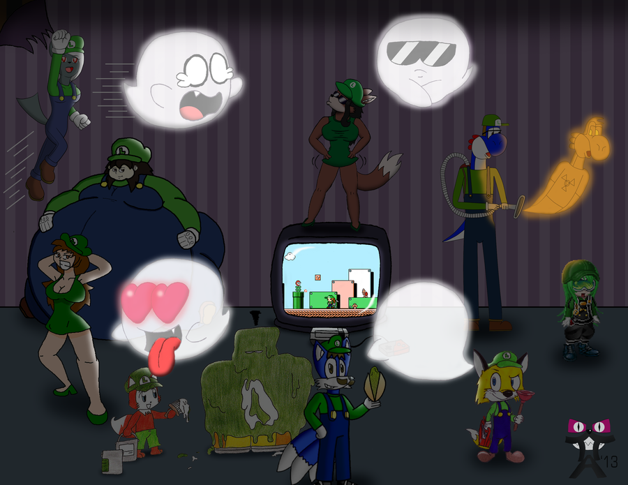 Celebrating The Year Of Luigi Collab Pic By Tofertheakita On