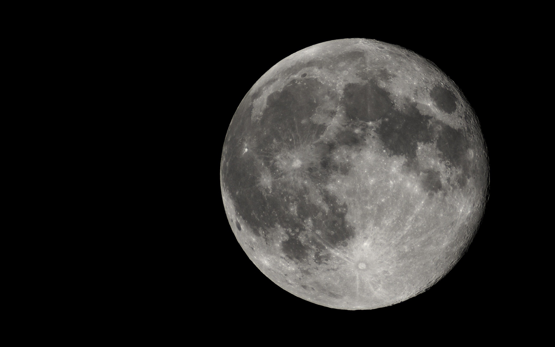 Space Full Moon HD Desktop Wallpaper 1080p