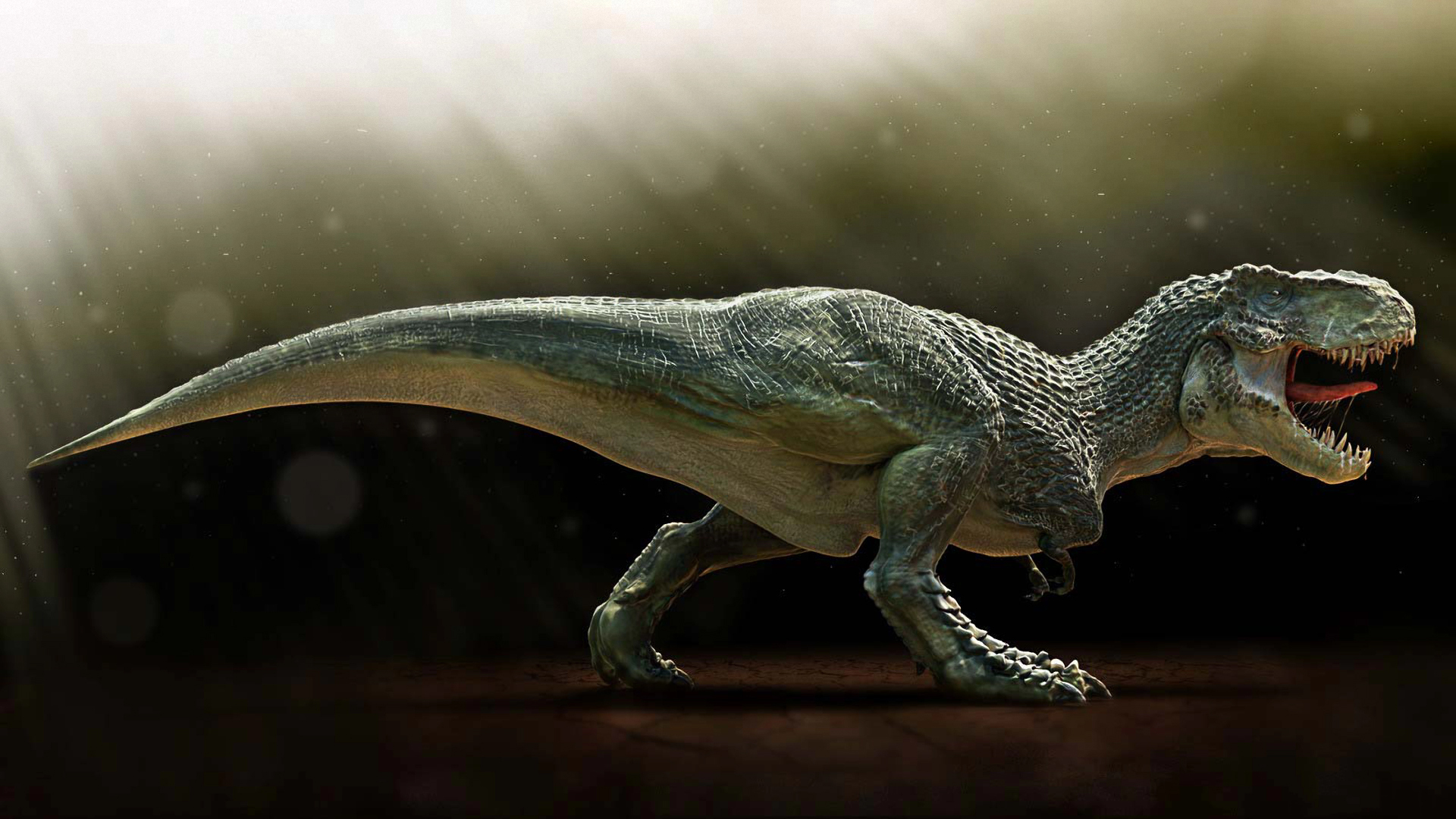 The Dinosaur Tyrannosaurus Rex Jaws Teeth Fangs Predator Raptor