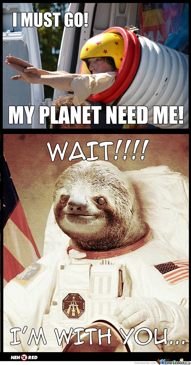 Astronaut Sloth Wallpaper HD Space Meme Center