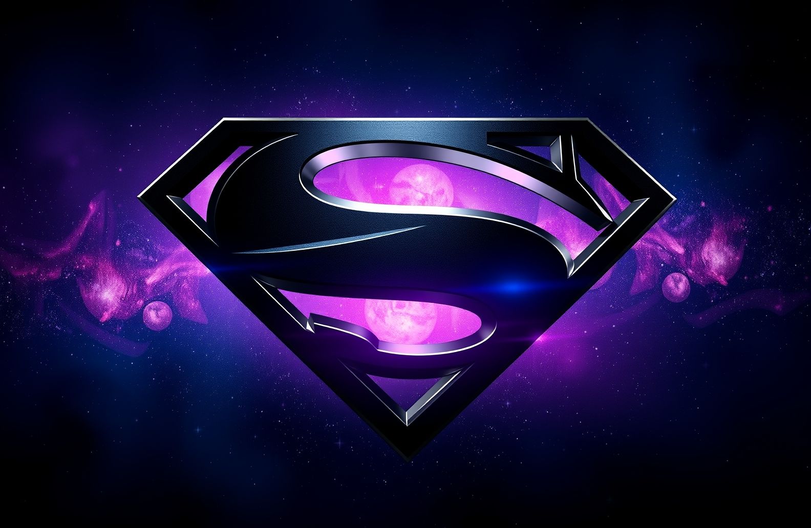 Black Superman Logo Wallpaper