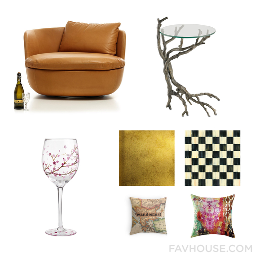Imports Drinkware And Metallic Wallpaper From January Favhouse