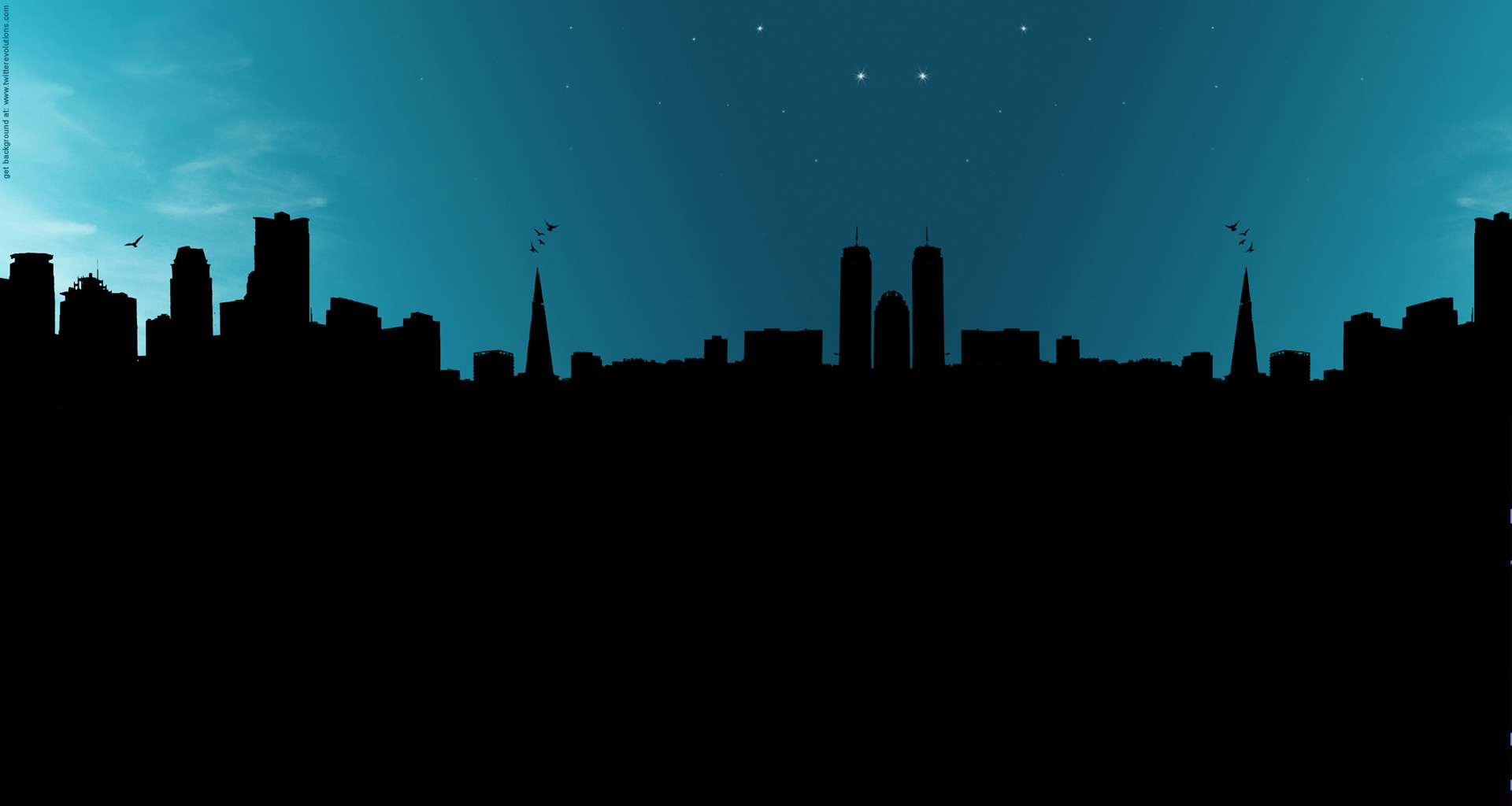 City silhouette background   Twitterevolutions