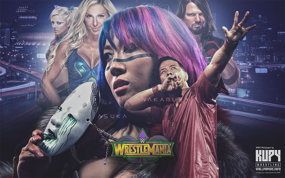 Road To Wrestlemania Asuka Shinsuke Nakamura Wallpaper