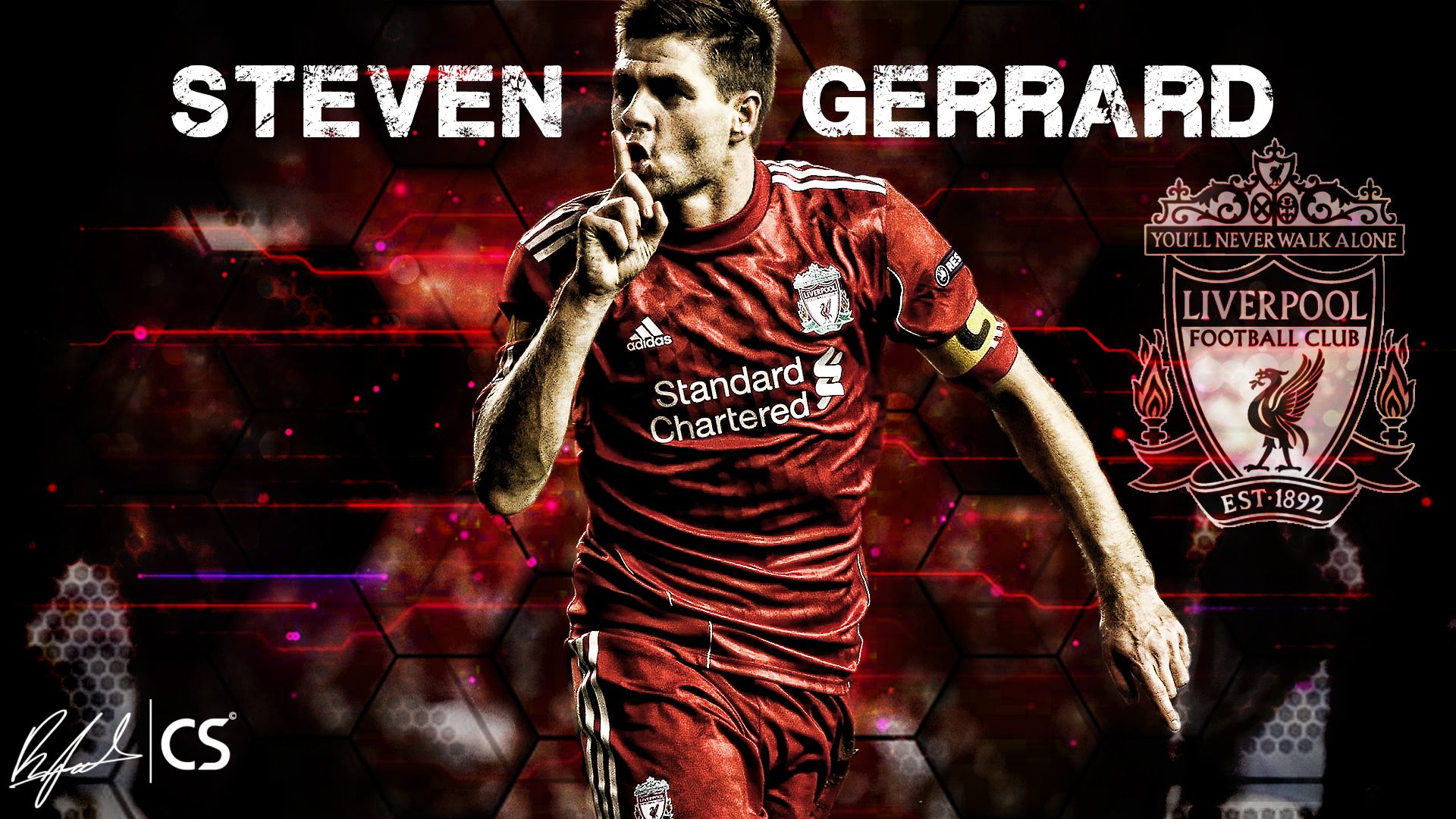 Steven Gerrard Liverpool Fc Wallpaper At Wallpaperbro