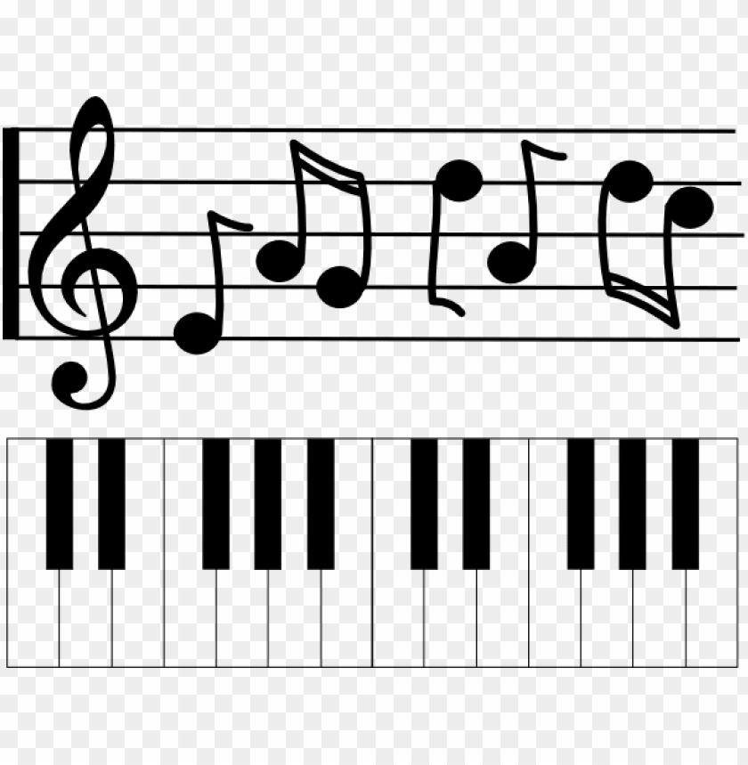Music Staff Clipart Piano Note De Musique Png Image With