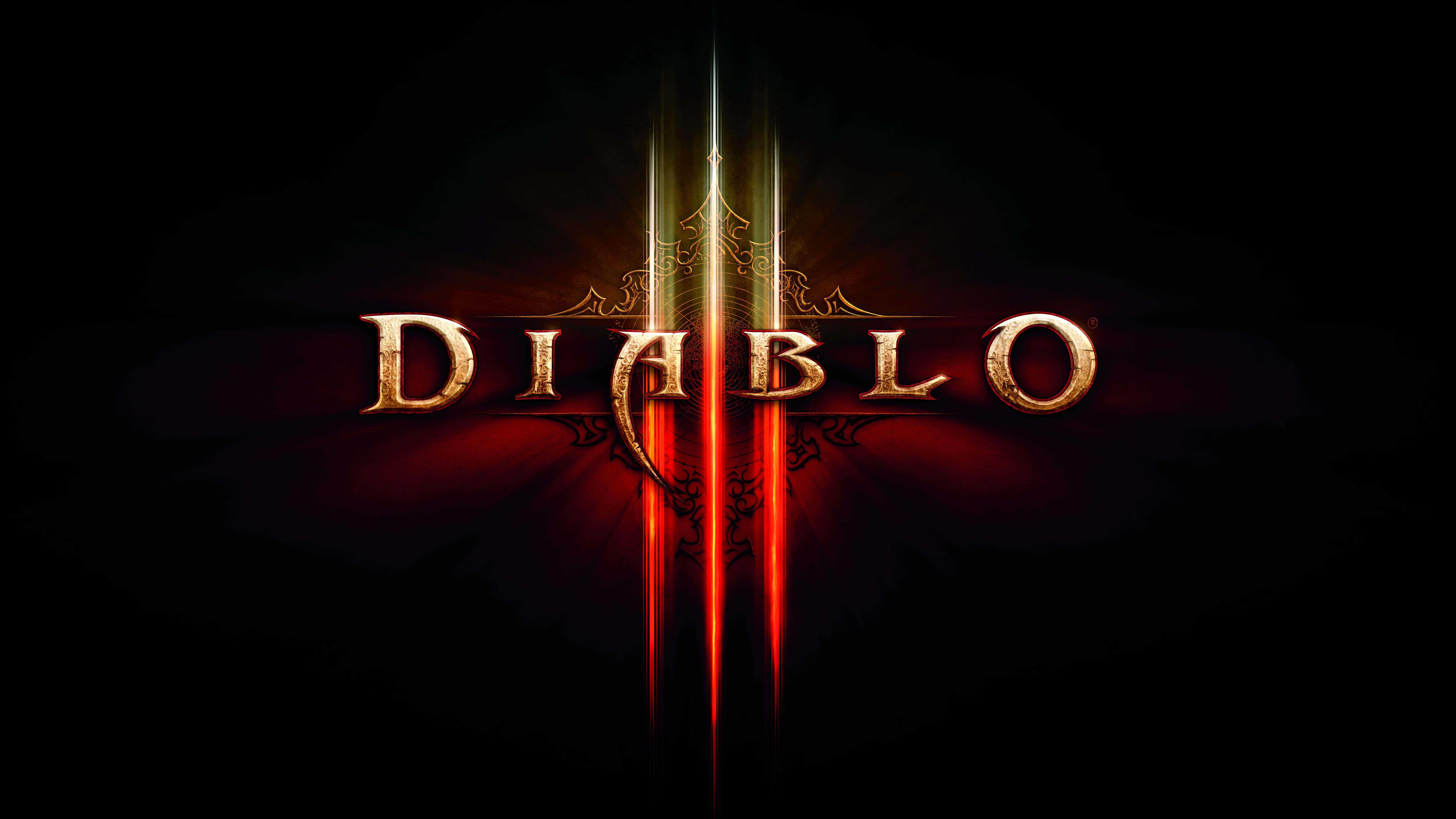 Diablo Logo UHD 8k Wallpaper